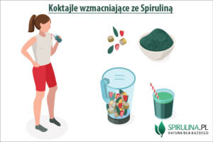 Koktajle wzmacniające ze Spiruliną