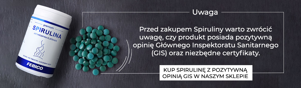 Spirulina z pozytywną opinią GIS