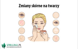 Zmiany skórne na twarzy