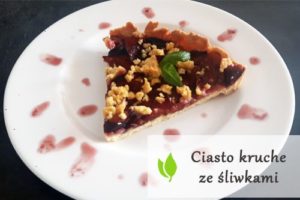 Ciasto kruche ze śliwkami