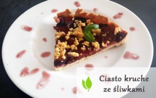 Ciasto kruche ze śliwkami