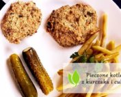 Pieczone kotlety z kurczaka i cukinii