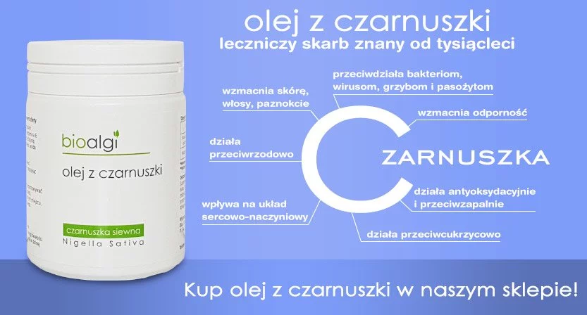 Olej z czarnuszki bioalgi