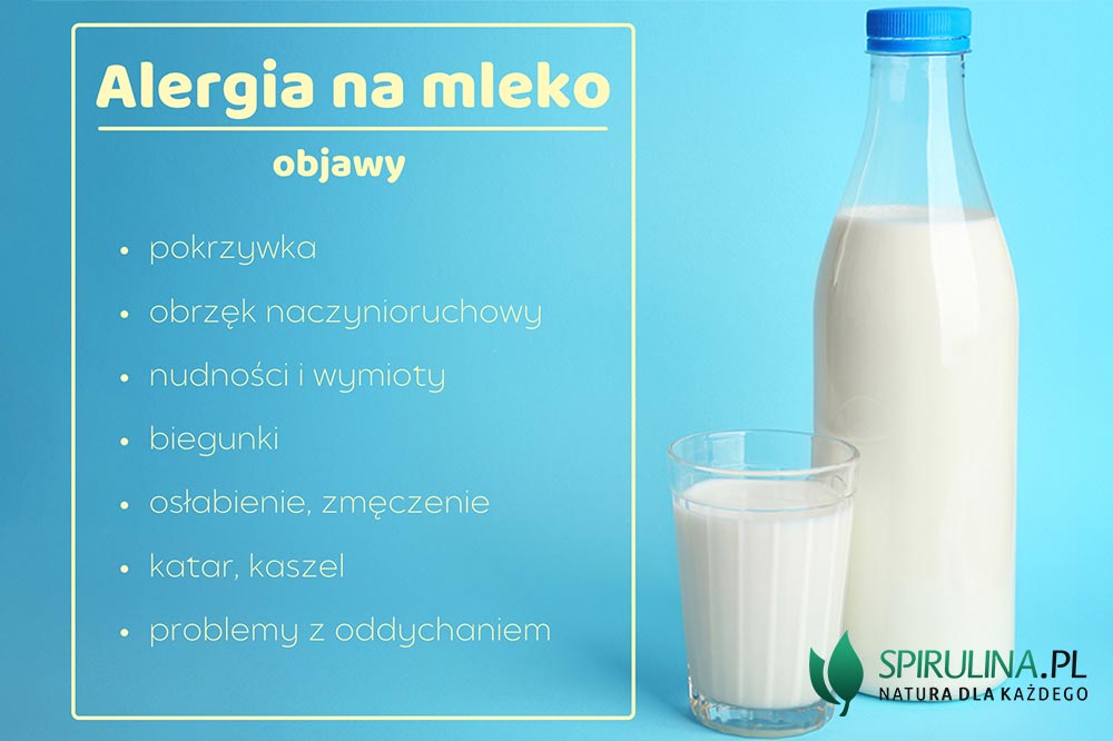 Alergia na mleko objawy