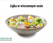 Jajka w wiosennym sosie