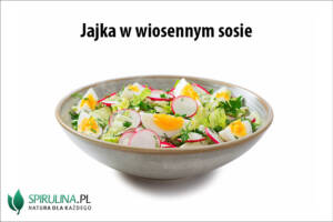 Jajka w wiosennym sosie