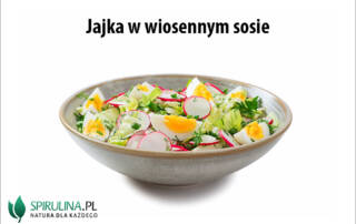 Jajka w wiosennym sosie