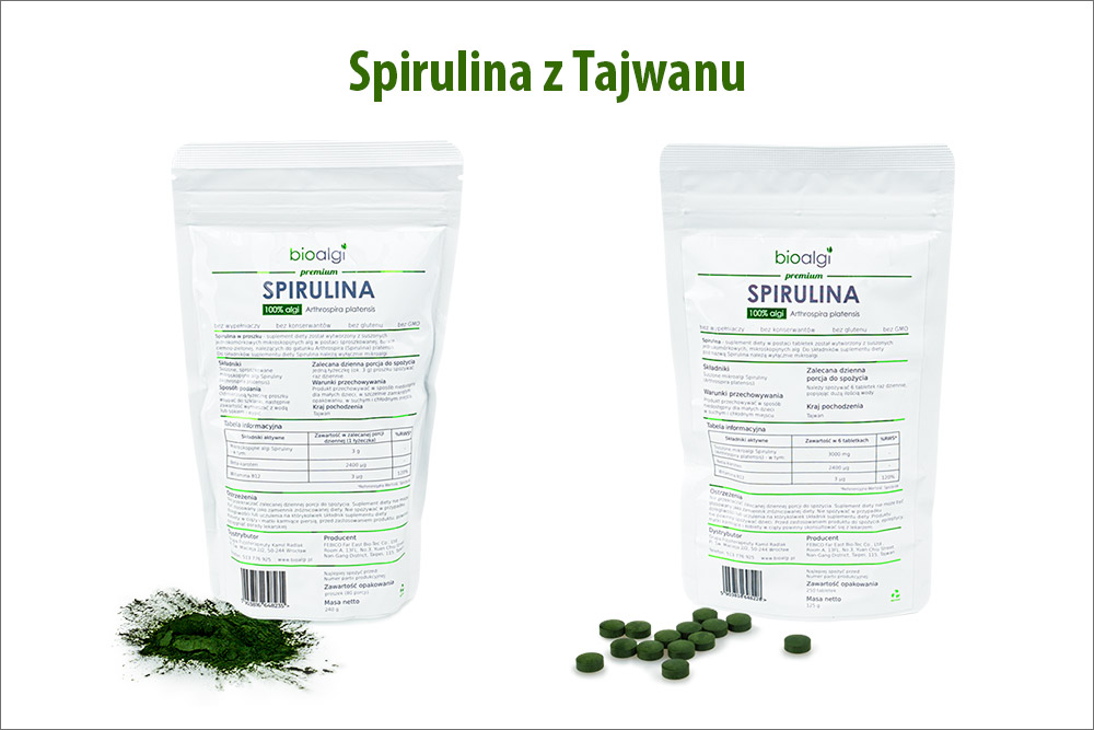 Spirulina z Tajwanu