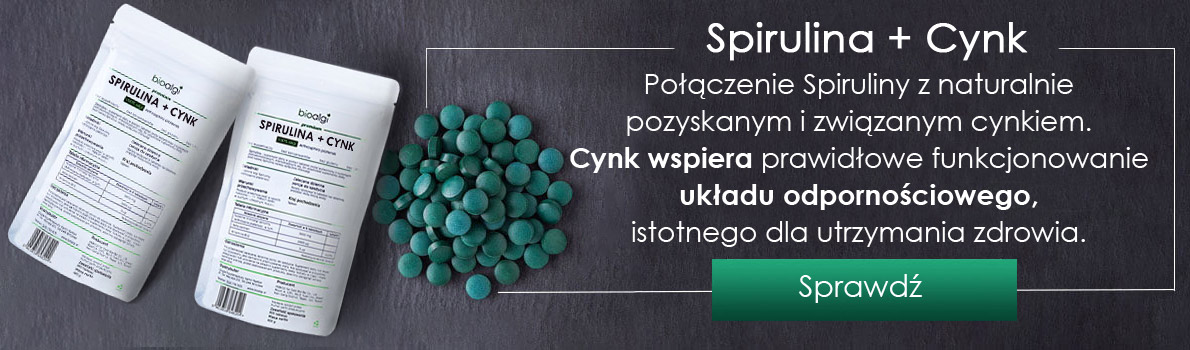 Spirulina cynk