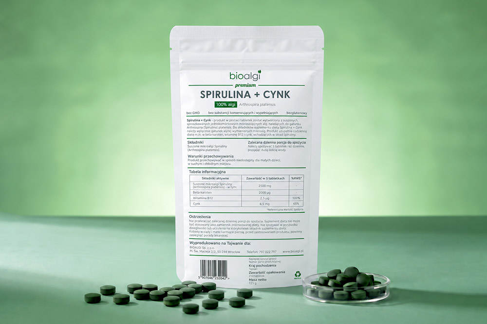 Spirulina cynk Spirulina cynk