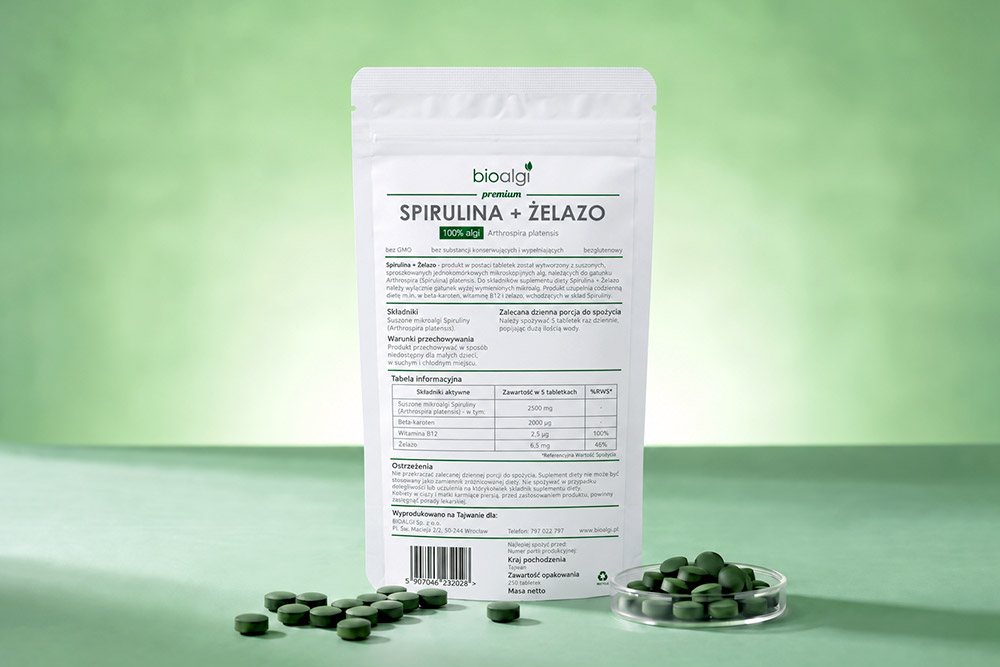 Spirulina żelazo Spirulina żelazo